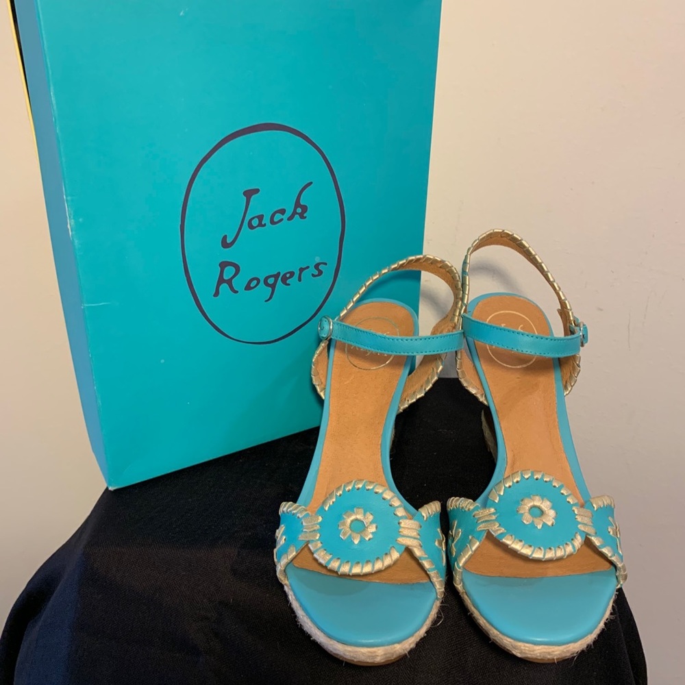 Jack Rogers Clare Rope Wedge Sandal BRAND NEW